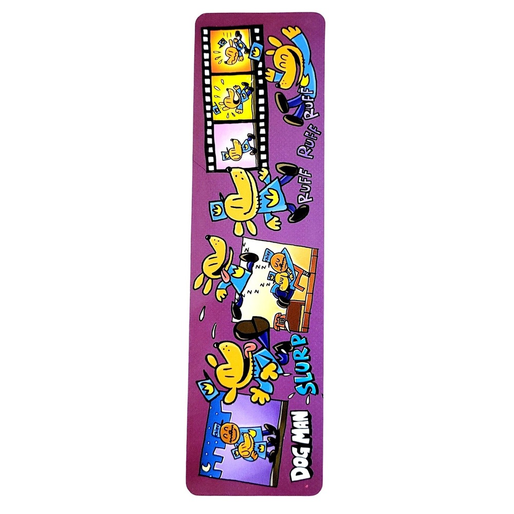 2019 Dog Man police officer paper Bookmark graphic novel Dav Pilkey Geddes 71309